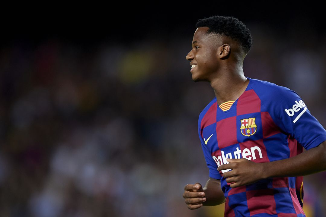 El canterano del Barcelona Ansu Fati. El canterano del Barcelona Ansu Fati.
