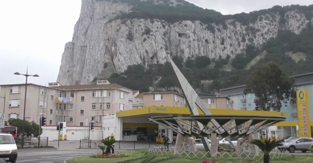 La colonia británica de Gibraltar. La colonia británica de Gibraltar.
