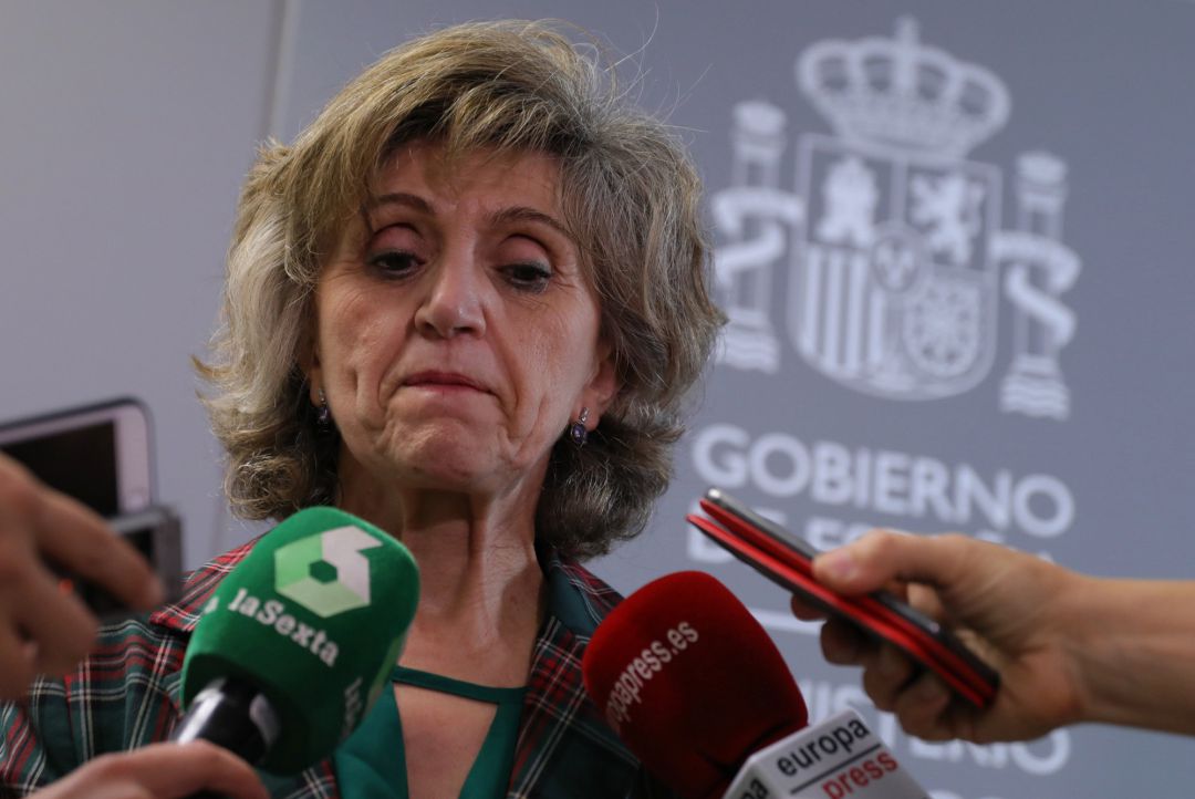 La ministra de Sanidad en funciones, María Luisa Carcedo, atiende a los medios de comunicación. La ministra de Sanidad en funciones, María Luisa Carcedo, atiende a los medios de comunicación.