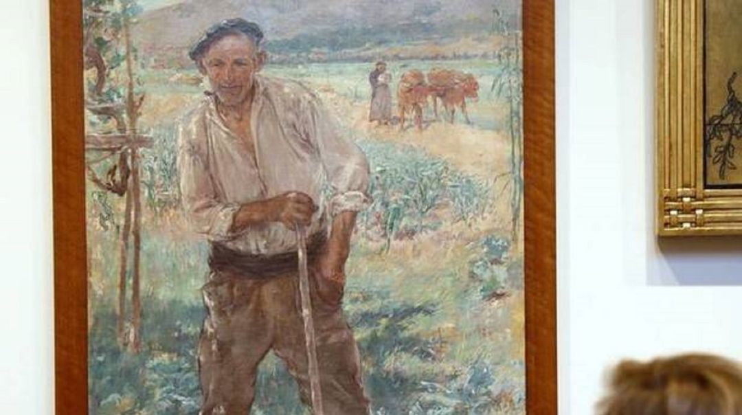 La obra 'El aldeano de Bakio, 1888', del artista Adolfo Guiard La obra 'El aldeano de Bakio, 1888', del artista Adolfo Guiard