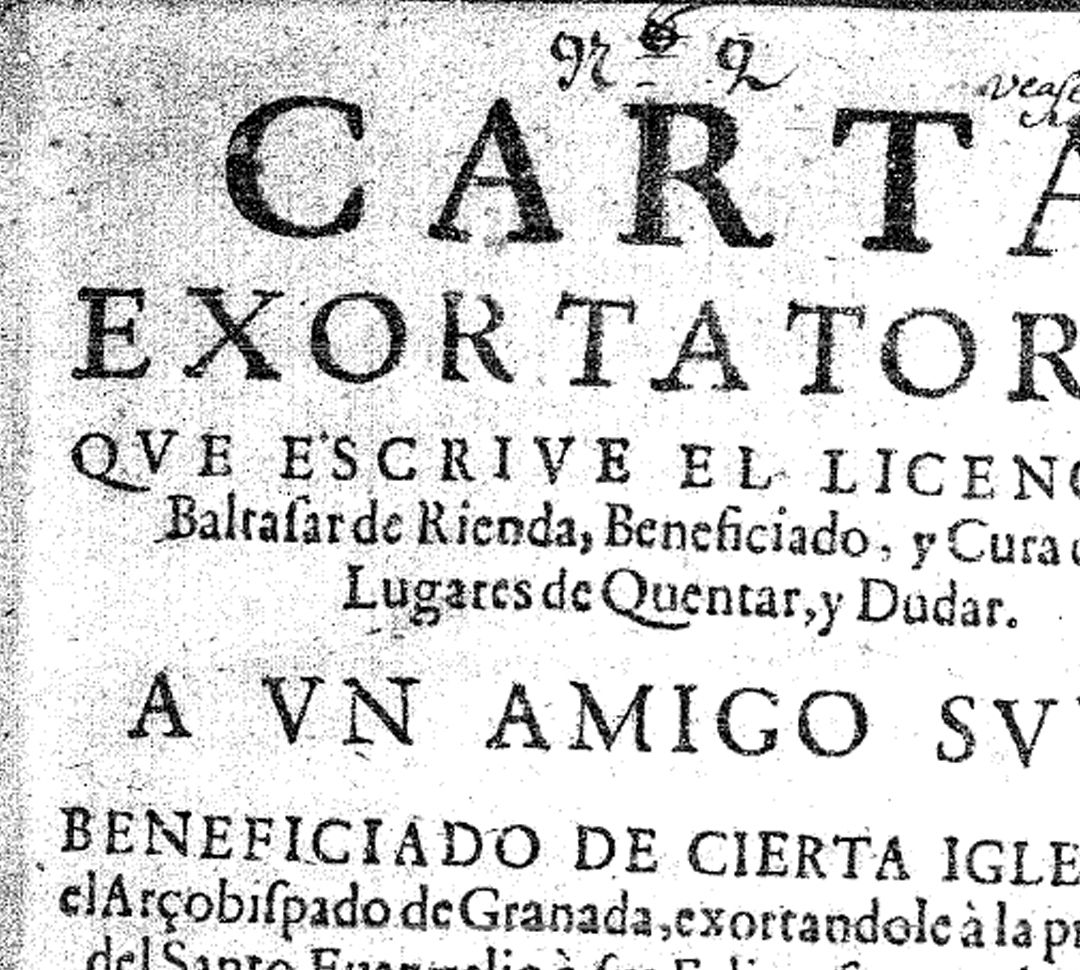 Uno de los manuales de confesión analizados en la tesis doctoral Uno de los manuales de confesión analizados en la tesis doctoral