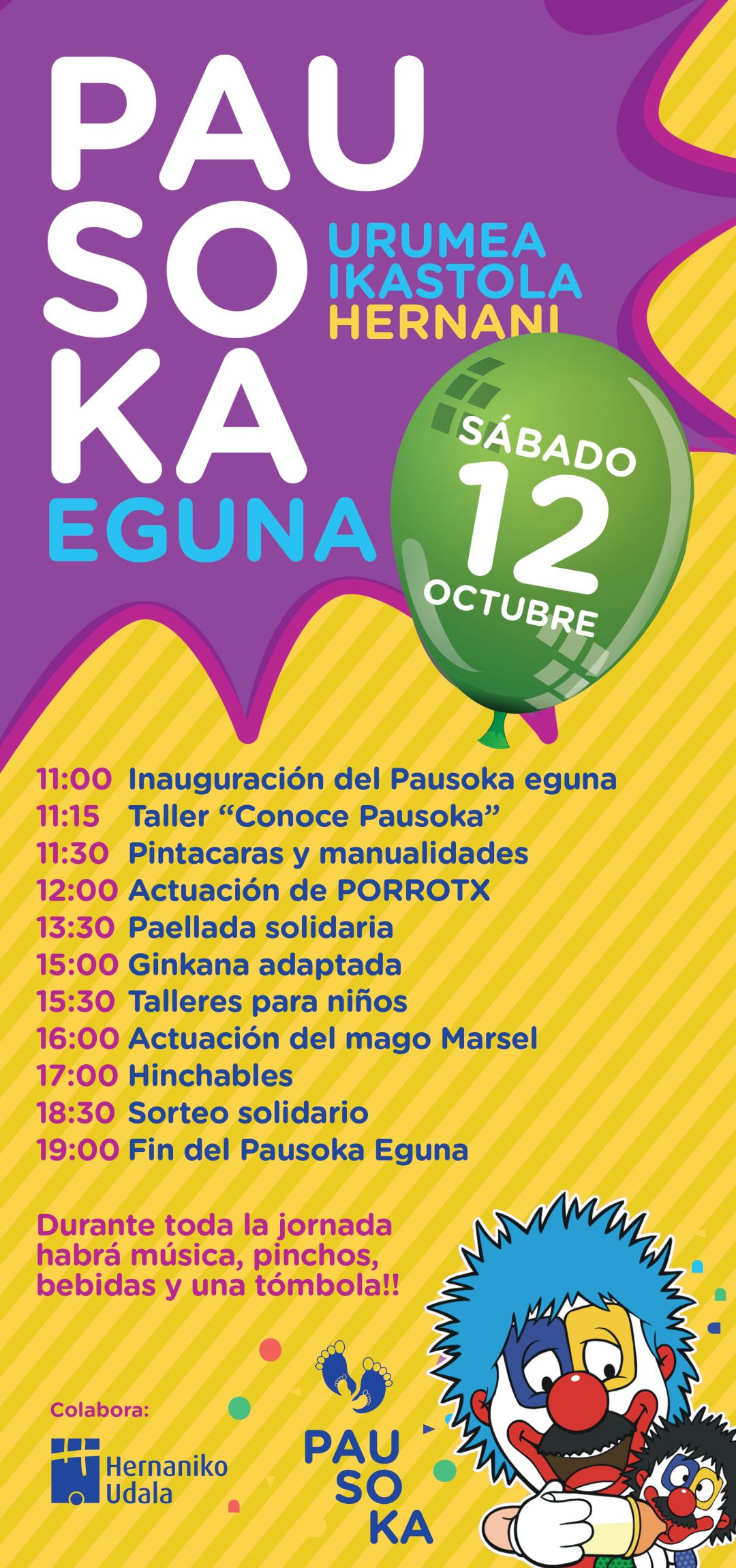 cartel anunciador de la cuarta edición del Pausoka Eguna cartel anunciador de la cuarta edición del Pausoka Eguna