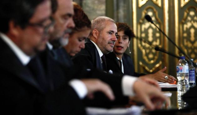 Abogados durante la vista ante el Supremo Abogados durante la vista ante el Supremo