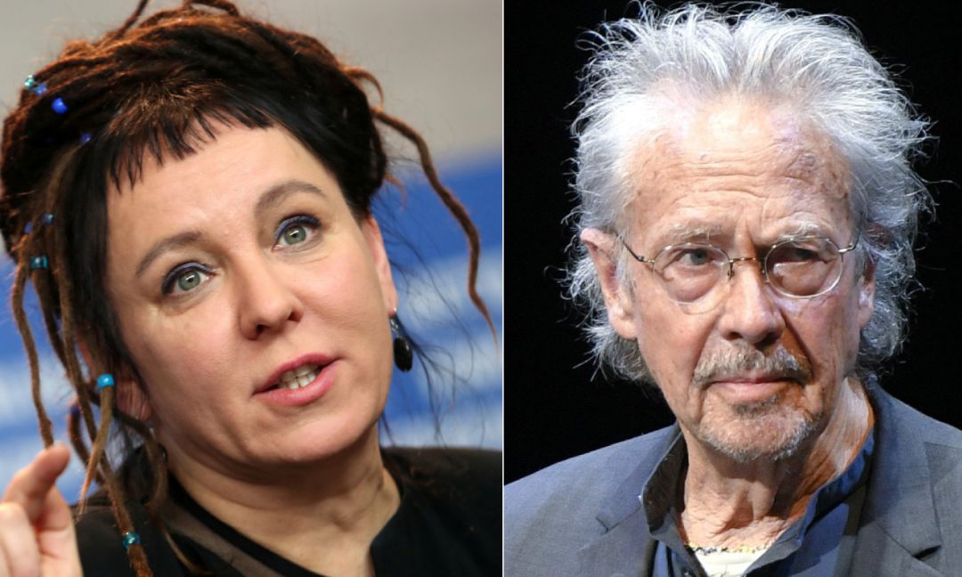 Olga Tokarczuk y Peter Handke, son los premios Nobel de 2018 y 2019, respectivamente Olga Tokarczuk y Peter Handke, son los premios Nobel de 2018 y 2019, respectivamente