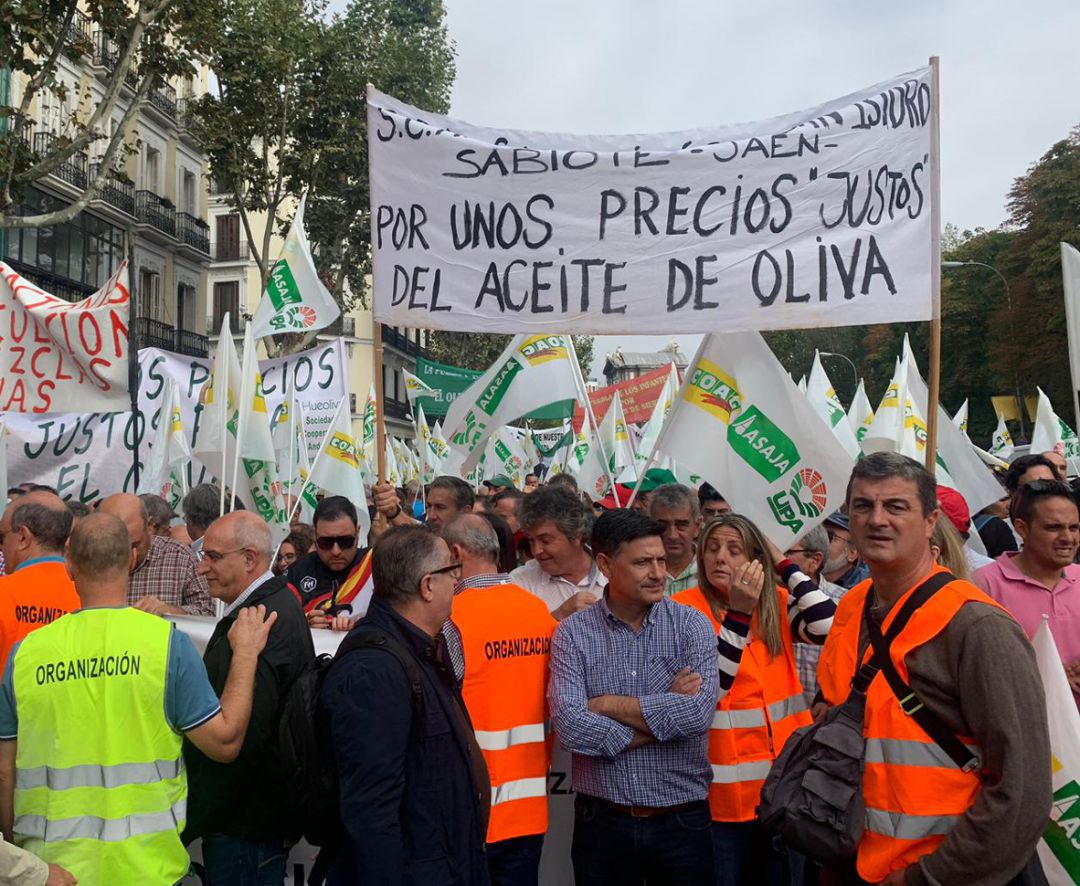 Manifestación en Madrid de olivareros de toda España Manifestación en Madrid de olivareros de toda España