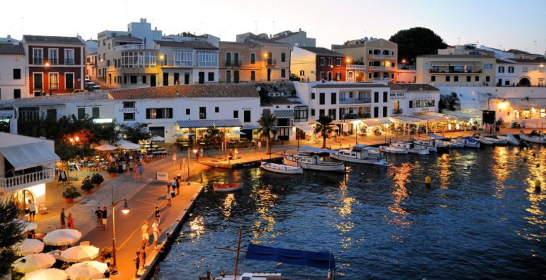 Cales Fons al atardecer Cales Fons al atardecer