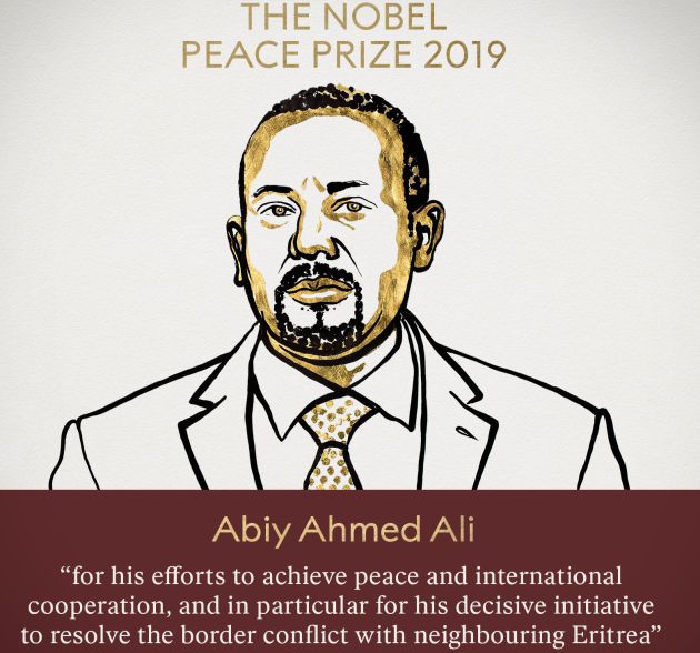 El primer ministro de Etiopía, Abiy Ahmed, gana el Nobel de la Paz El primer ministro de Etiopía, Abiy Ahmed, gana el Nobel de la Paz