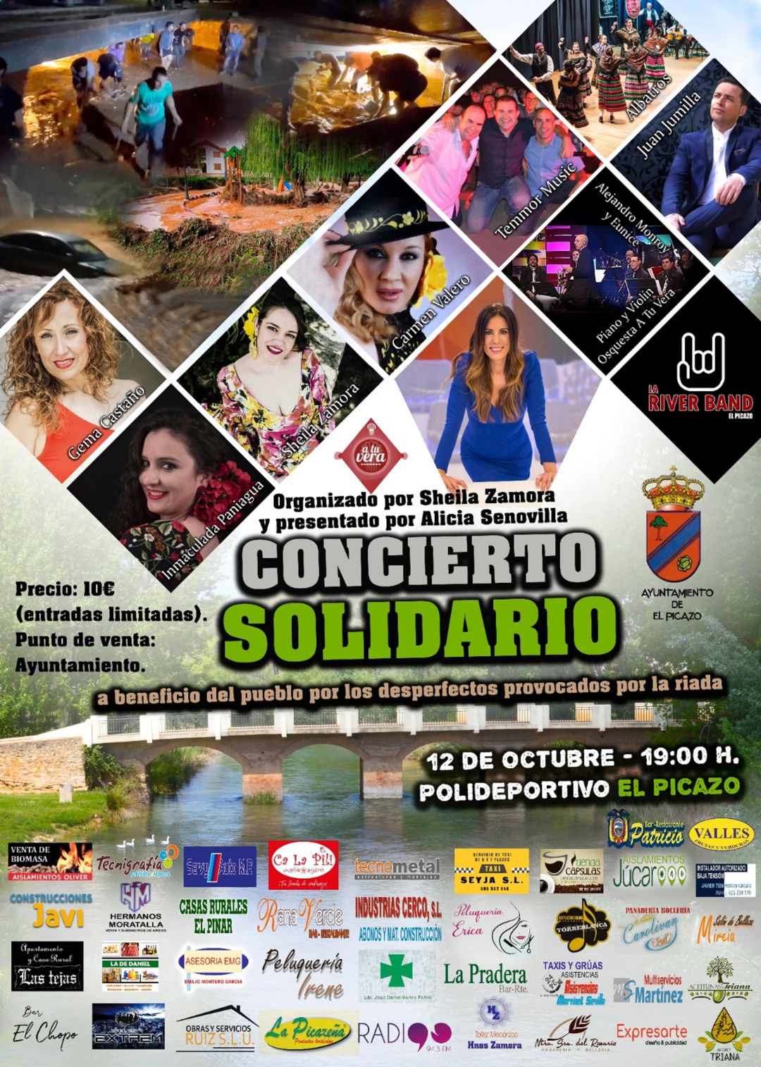 Cartel del concierto solidario en El PIcazo Cartel del concierto solidario en El PIcazo