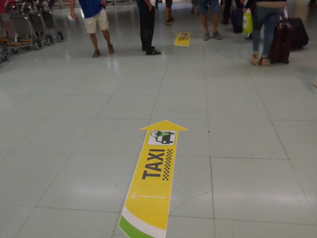 Señales informativas en el Aeropuerto de Ibiza Señales informativas en el Aeropuerto de Ibiza