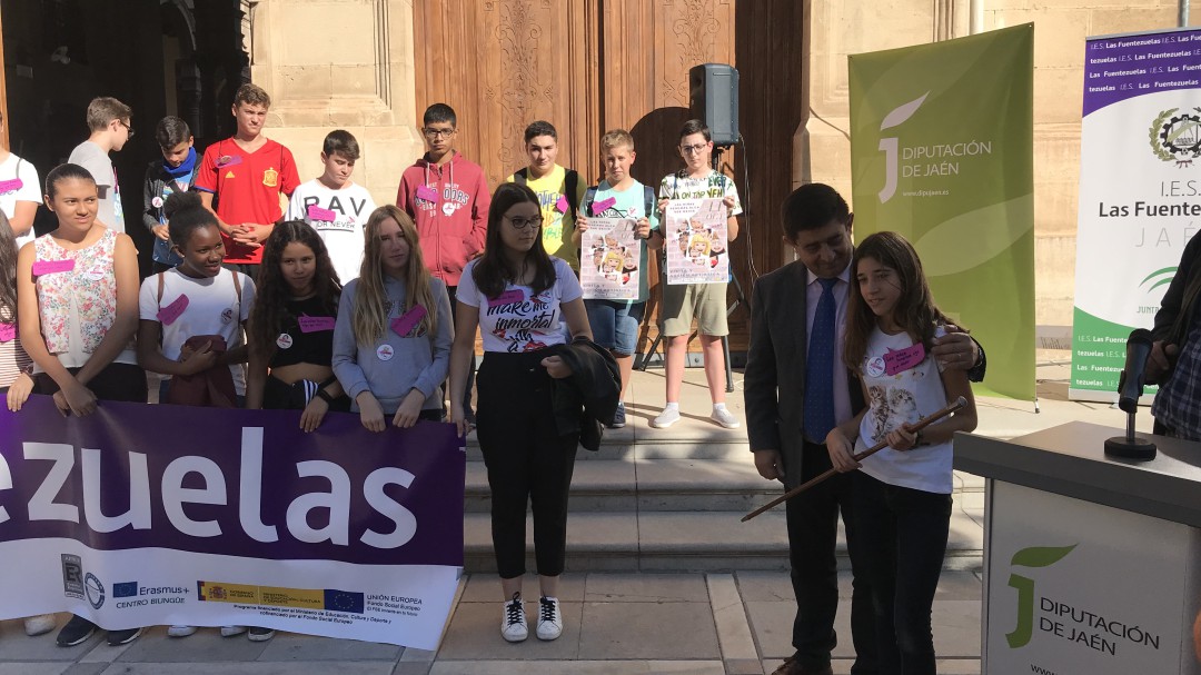 Las alumnas del IES Fuentezuelas reivindican igualdad