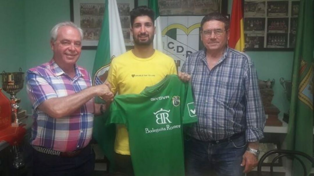 Roque durante su presentación como jugador del Rota Roque durante su presentación como jugador del Rota