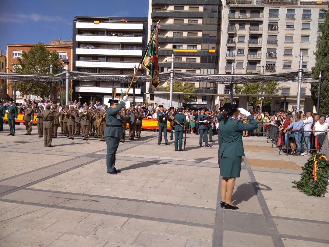 Acto de homenaje a los caidos en la Plaza de la Marina de Zamora durante la celebracion del dia de la Virgen del Pilar, patrona de la Guardia Civil Acto de homenaje a los caidos en la Plaza de la Marina de Zamora durante la celebracion del dia de la Virgen del Pilar, patrona de la Guardia Civil