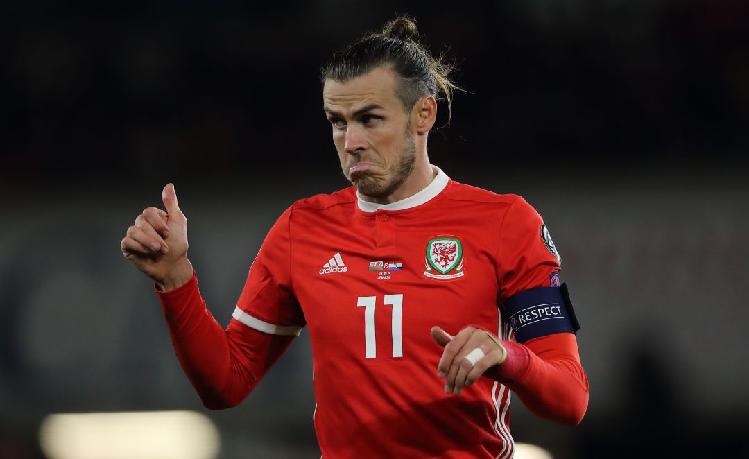 Gareth Bale, con la selección de Gales Gareth Bale, con la selección de Gales