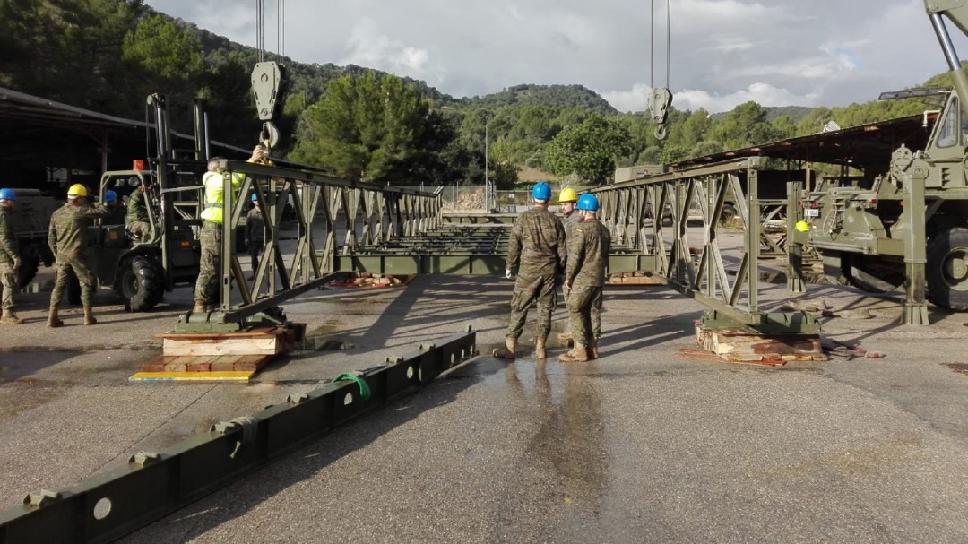 El Ejército de Tierra planifica la ejecución del puente sobre el río Baza