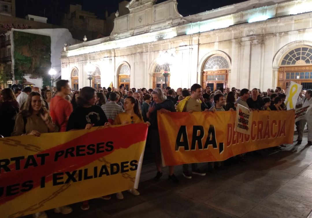 Protestas en Castelló por la sentencia del procés