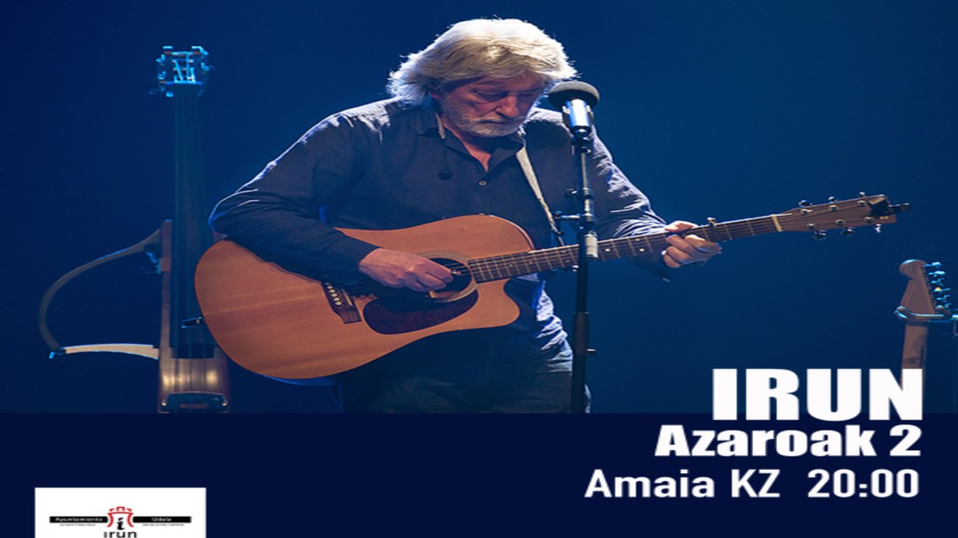 Concierto de Benito Lertxundi en Irun el 2 de noviembre
