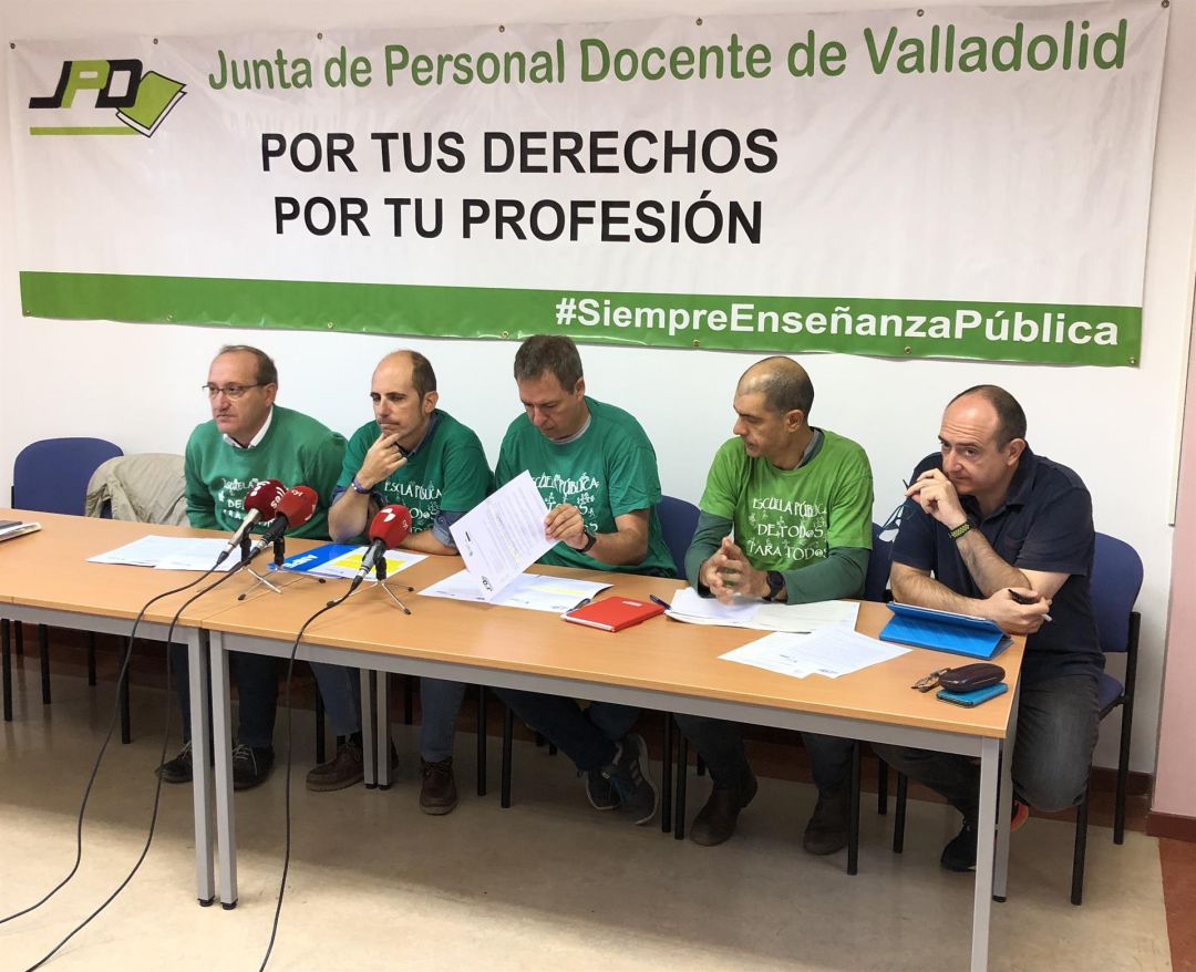 Portavoces de la Junta Personal Docente de Valladolid Portavoces de la Junta Personal Docente de Valladolid