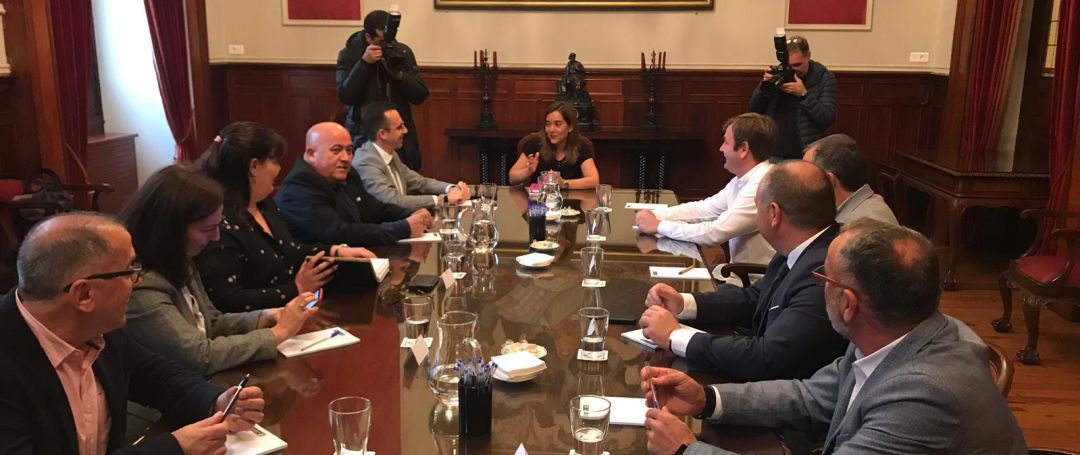 Reunión del Consorcio das Mariñas con Inés Rey Reunión del Consorcio das Mariñas con Inés Rey
