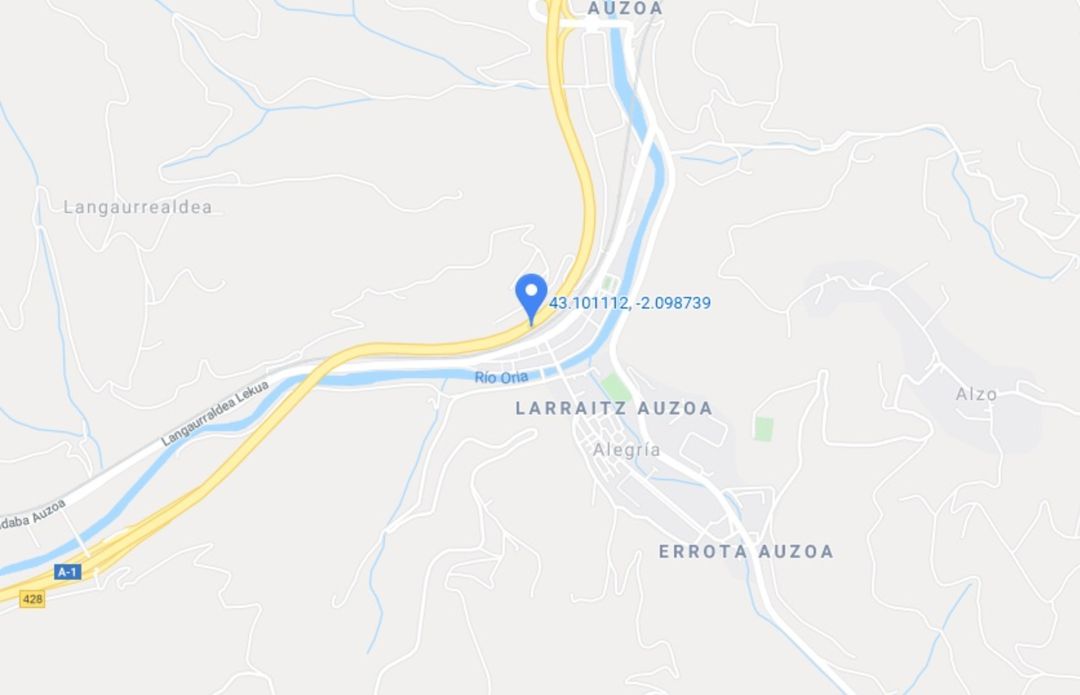 N-1 Alegia, punto del accidente de tráfico en el que un hombre ha fallecido N-1 Alegia, punto del accidente de tráfico en el que un hombre ha fallecido