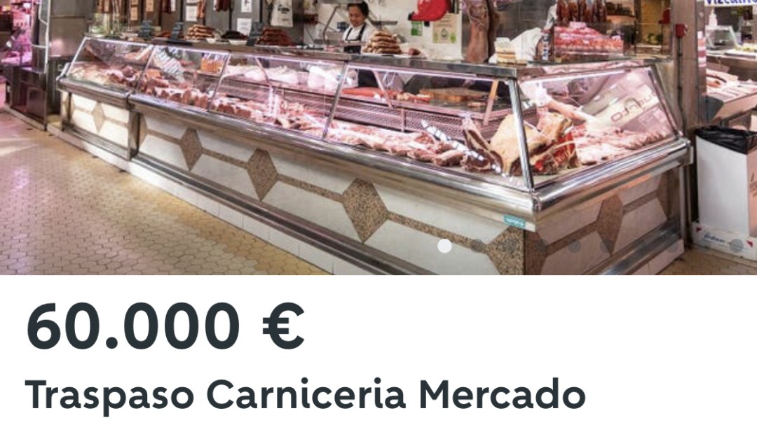 Ponen a la venta en Wallapop un puesto del Mercado Central