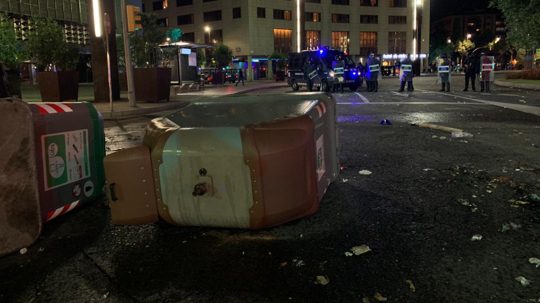 La manifestació s'acaba amb 14 detinguts i 11 ferits a Tarragona
