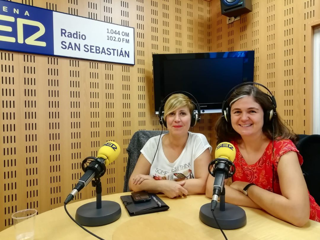 Nagore Taboada, enferma de cáncer de mama metastásico y María Caffarel, investigadora en Biodonostia Nagore Taboada, enferma de cáncer de mama metastásico y María Caffarel, investigadora en Biodonostia