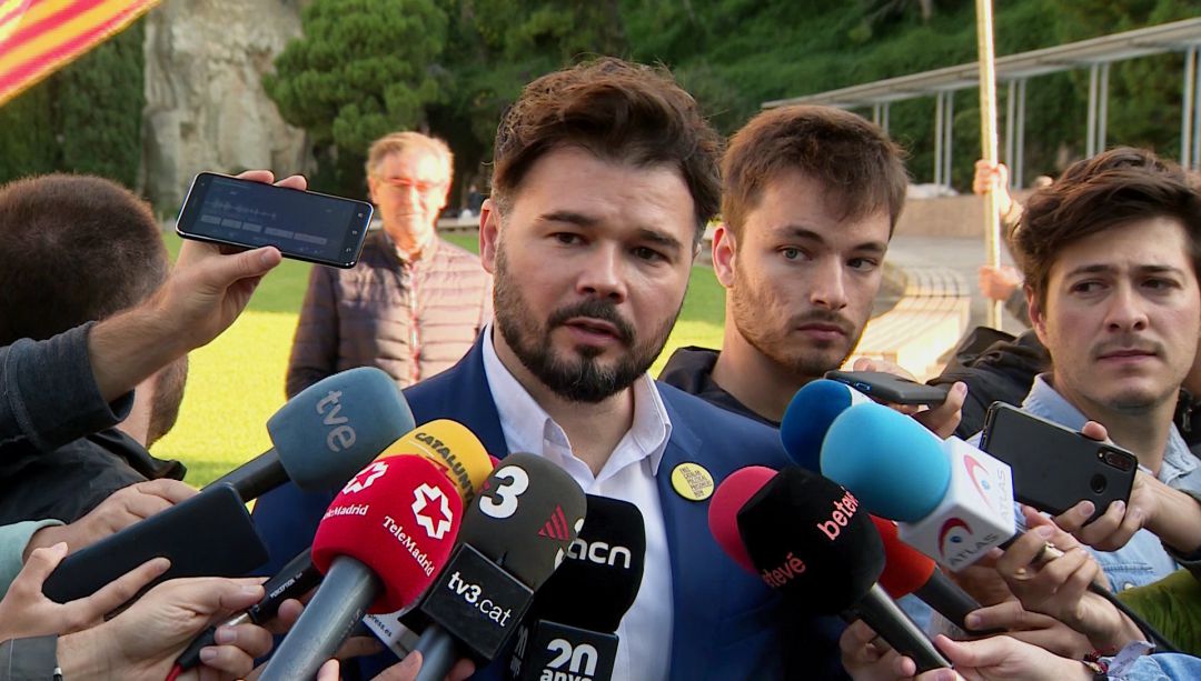 El portavoz de ERC en el Congreso, Gabriel Rufián. El portavoz de ERC en el Congreso, Gabriel Rufián.