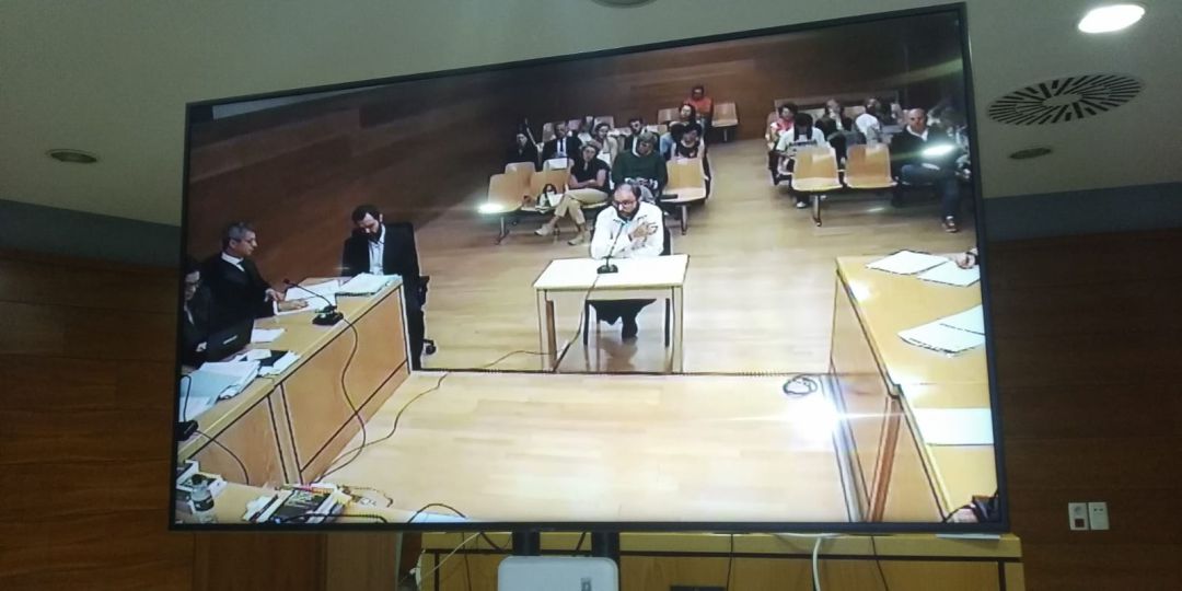 Uno de los testigos de la quinta sesión del juicio por el conocido como Caso Sala Uno de los testigos de la quinta sesión del juicio por el conocido como Caso Sala