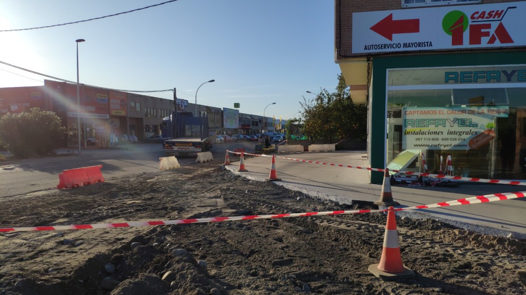 Paralizadas cautelarmente las obras de un tramo de la glorieta de Fuentesnuevas