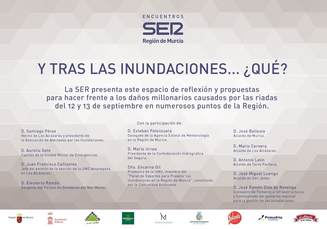 Encuentro SER: Y tras las inundaciones...¿Qué?