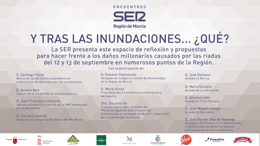 Encuentro SER: Y tras las inundaciones...¿Qué?