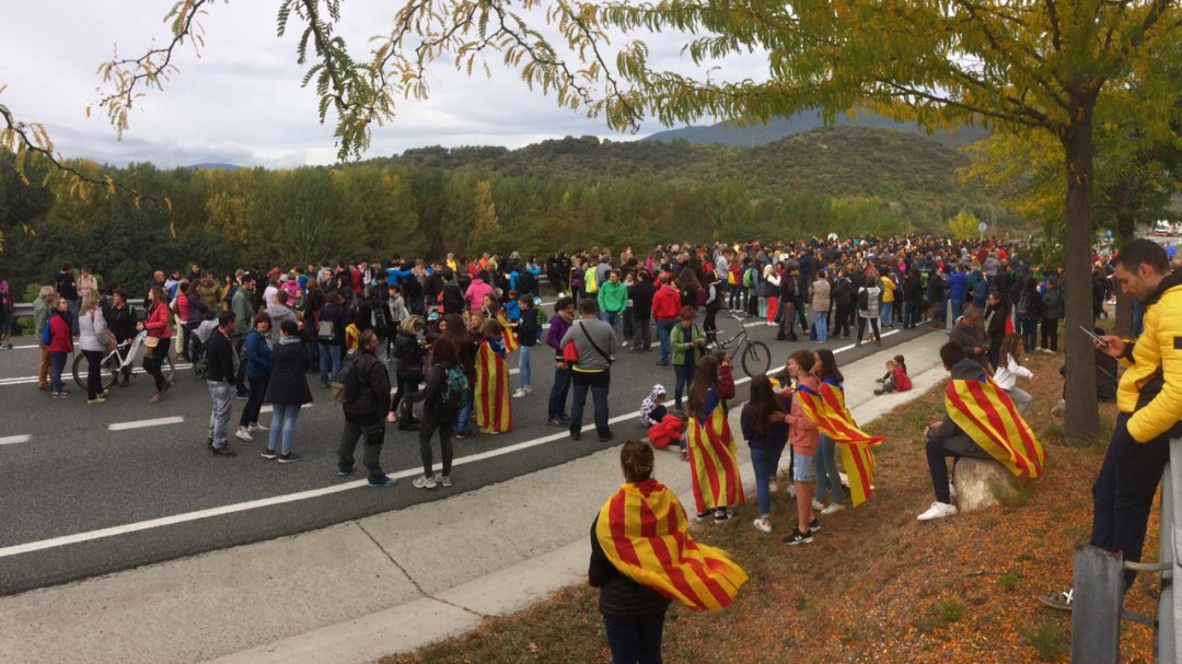 Finalitza el tall a la N-145 després de 12 hores