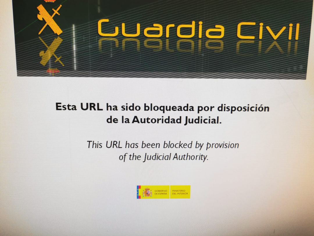 Captura de una de la web de Tsunami Democràtic, cuyo bloqueo ha ordenado la Audiencia Nacional. Captura de una de la web de Tsunami Democràtic, cuyo bloqueo ha ordenado la Audiencia Nacional.