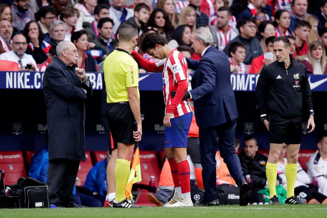 Joao Félix lesionado en el Metropolitano Joao Félix lesionado en el Metropolitano