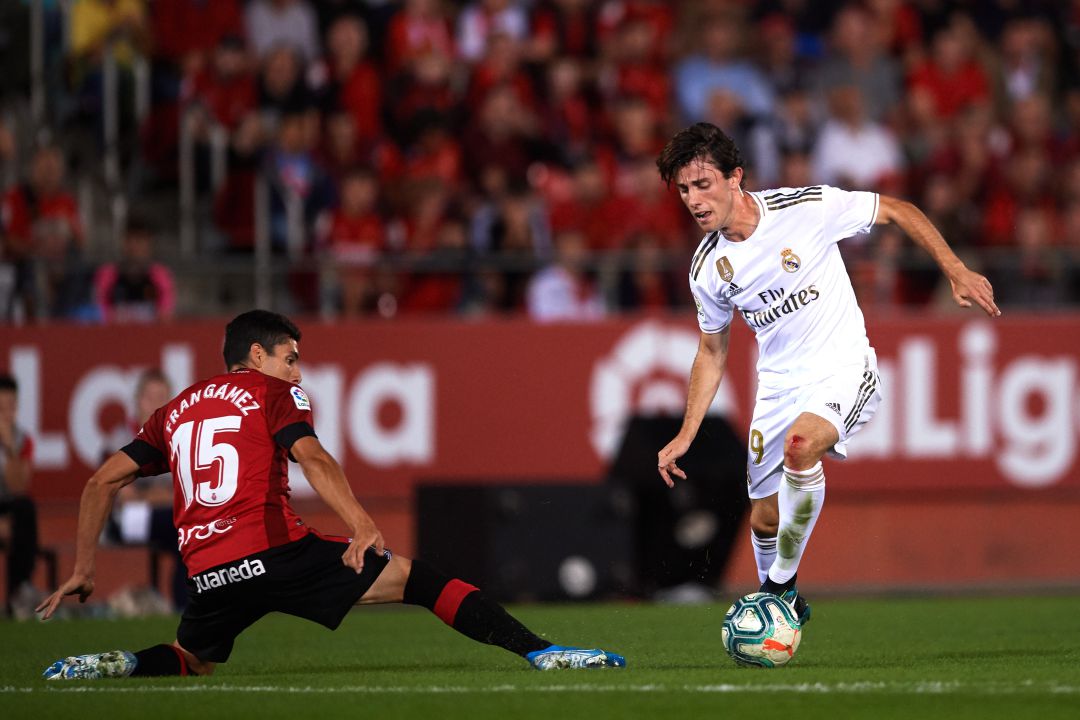 Odriozola, en una acción del partido Odriozola, en una acción del partido