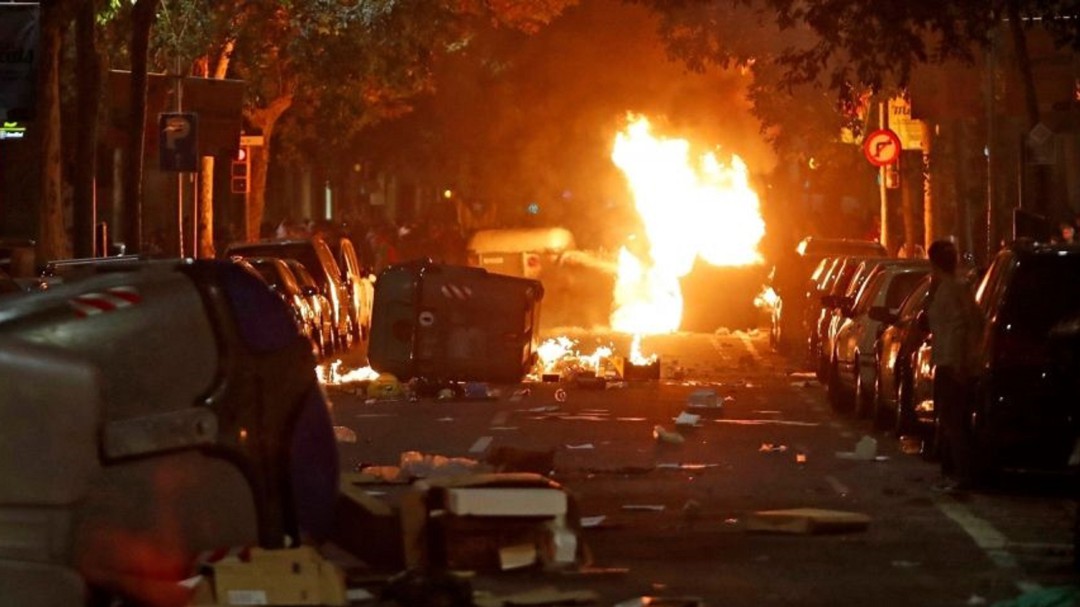 Un policía de Vigo, herido en las protestas en Barcelona