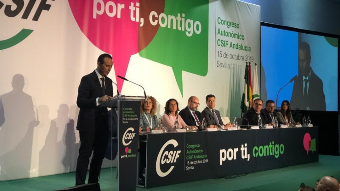 Germán Girela, presidente de CSIF-A, aspira a seguir creciendo en el sector privado