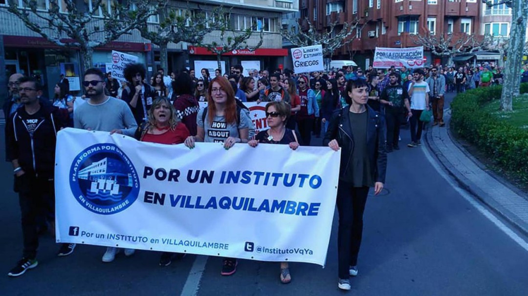 La Plataforma por un Instituto en Villaquilambre retoma las protestas ante la inacción de la Junta