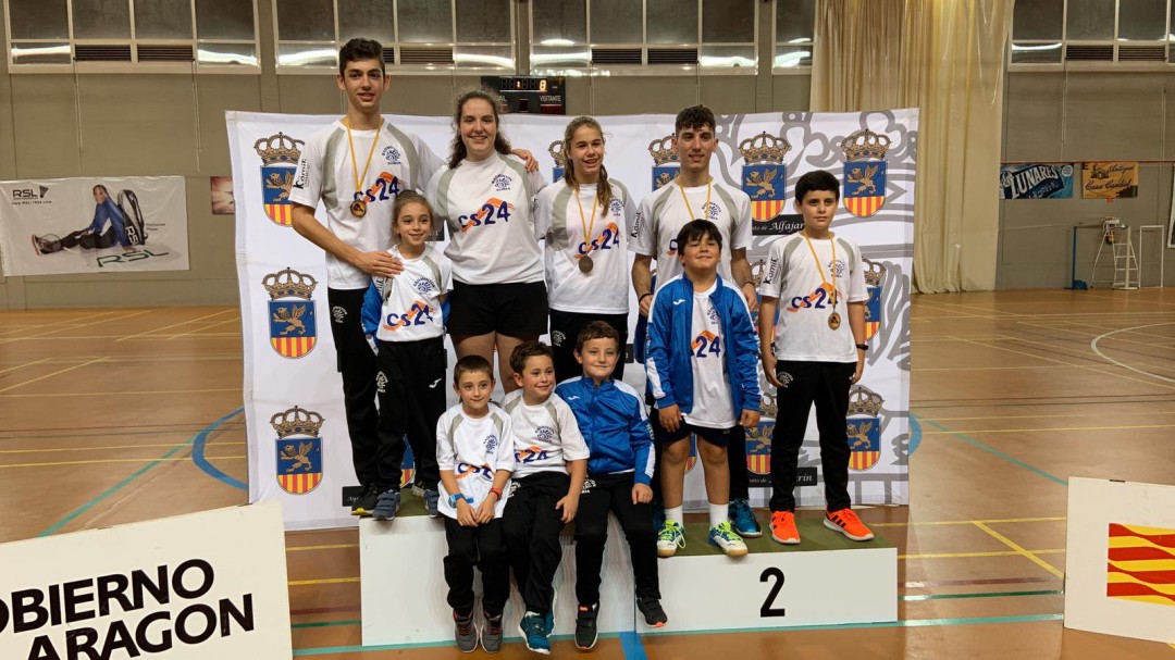 Ocho medallas para el Club Bádminton Soria-CS 24