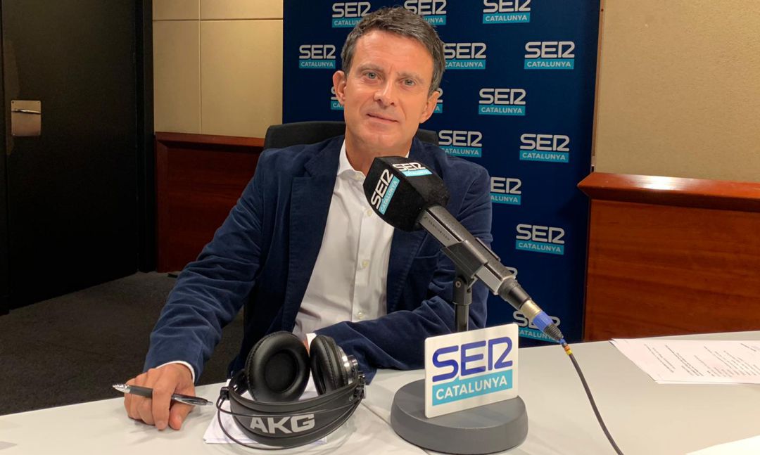 Manuel Valls als estudis de SER Catalunya Manuel Valls als estudis de SER Catalunya
