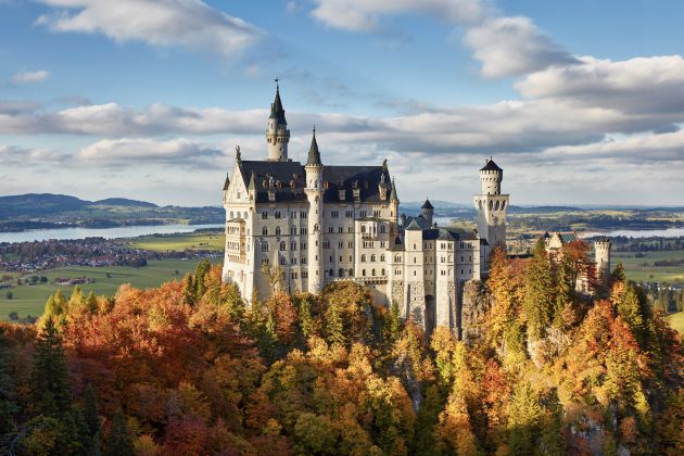 El castillo de Neuschwanstein, en el sur de Baviera El castillo de Neuschwanstein, en el sur de Baviera