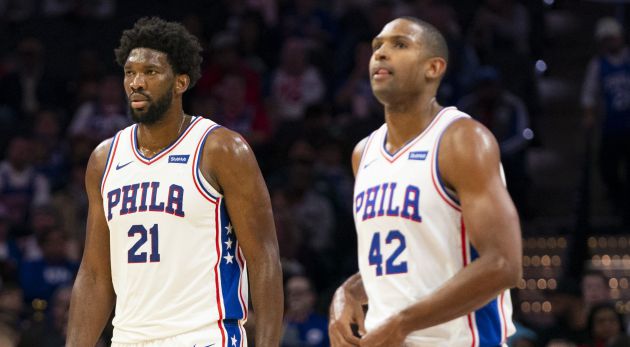 Joel Embiid y Al Horford Joel Embiid y Al Horford