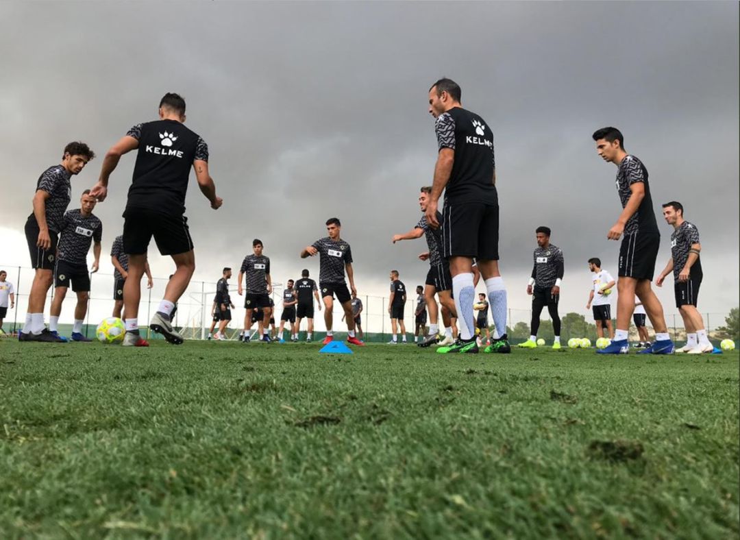 Los jugadores del Hércules CF, entrenandose Los jugadores del Hércules CF, entrenandose