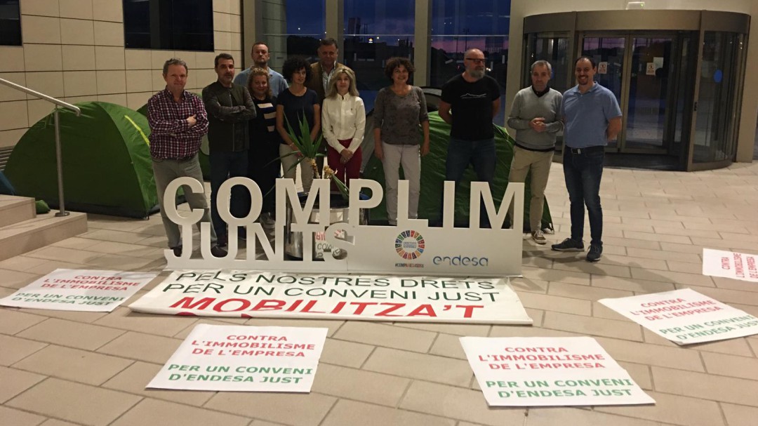Delegados sindicales se encierran de forma indefinida en el edificio de GESA