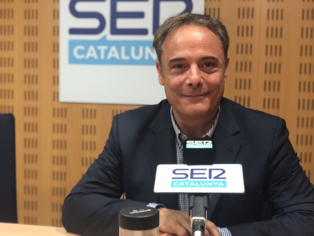 Carles Ribas abans de començar l'entrevista Carles Ribas abans de començar l'entrevista