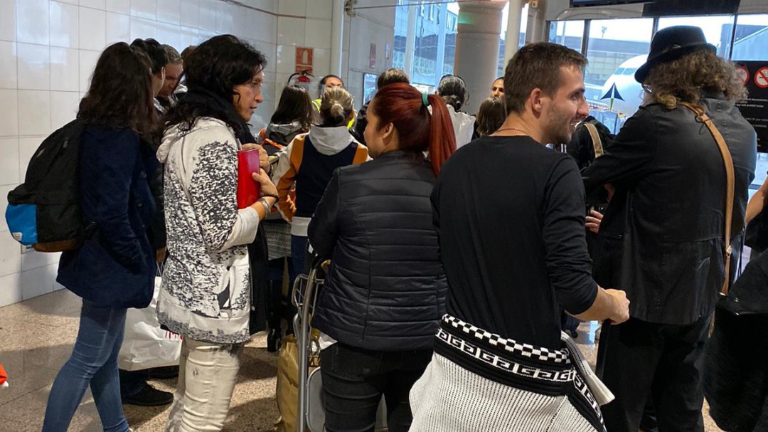 Trece vuelos cancelados por culpa del temporal