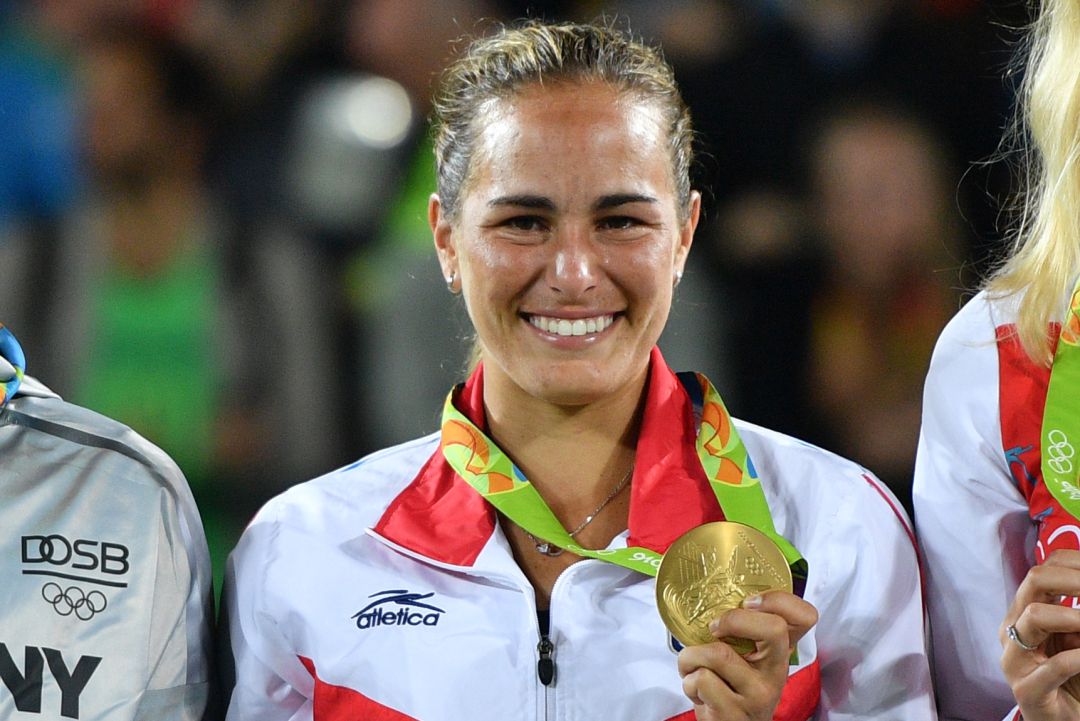 Mónica Puig, con su medalla de oro de Río 2016 Mónica Puig, con su medalla de oro de Río 2016