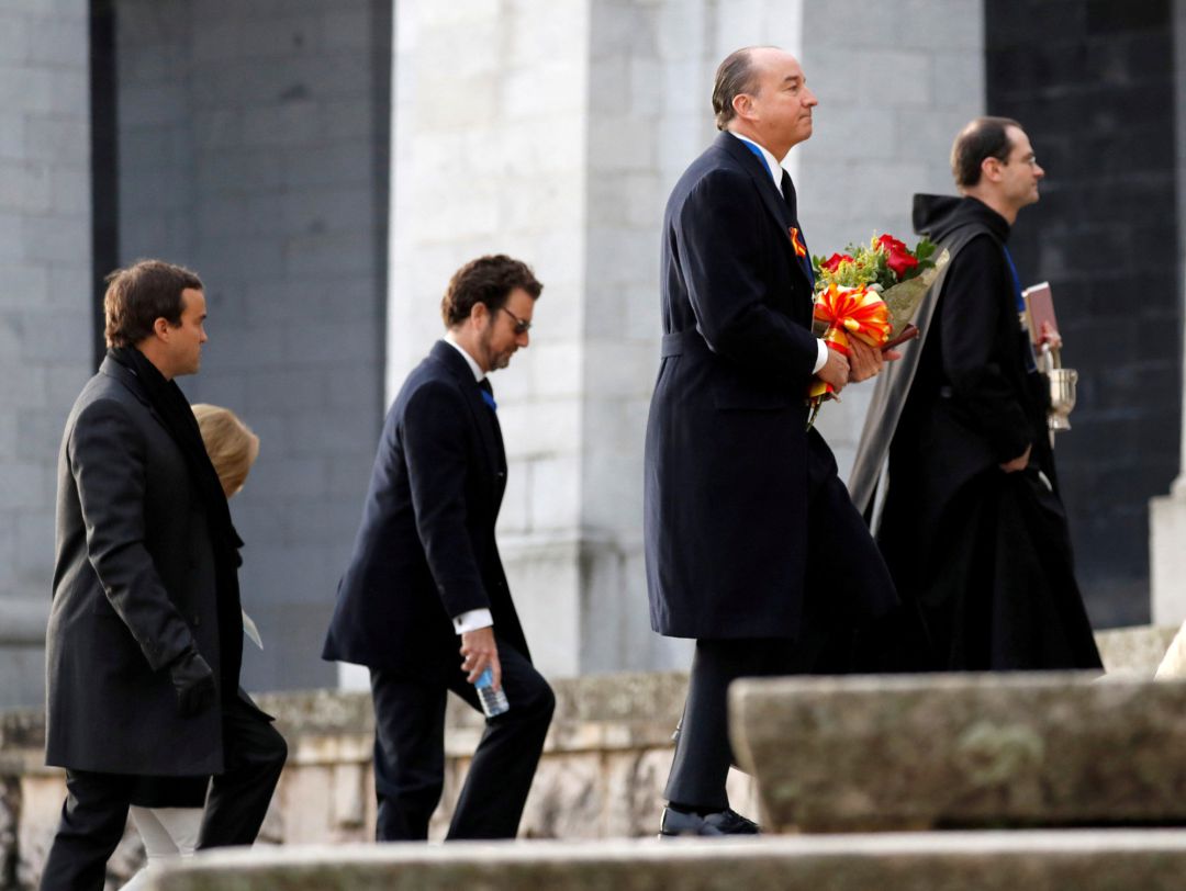 La familia de dictador Francisco Franco y su abogado, Luis Felipe Utrera Molina La familia de dictador Francisco Franco y su abogado, Luis Felipe Utrera Molina