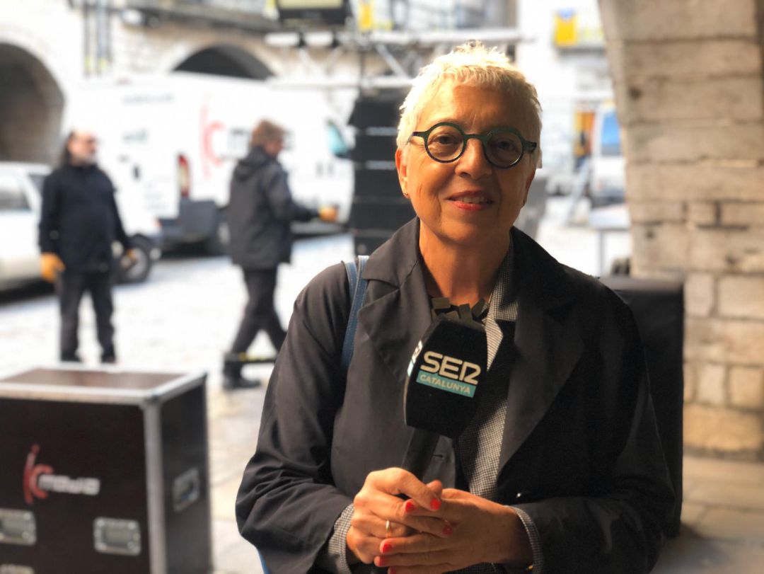 Assumpció Puig abans de l'entrevista Assumpció Puig abans de l'entrevista