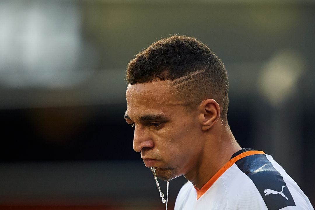Rodrigo Moreno, con el Valencia. Rodrigo Moreno, con el Valencia.